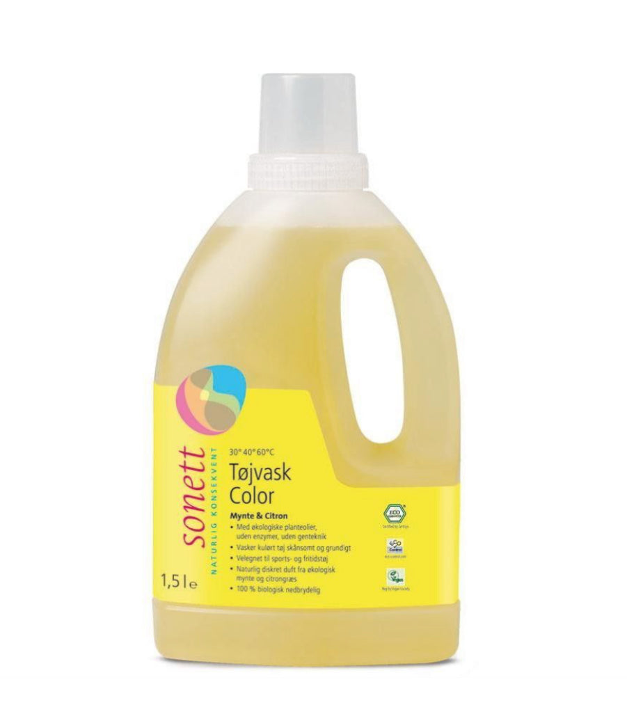 Vaskemiddel Color, Mynte & Sitron 1,5 L