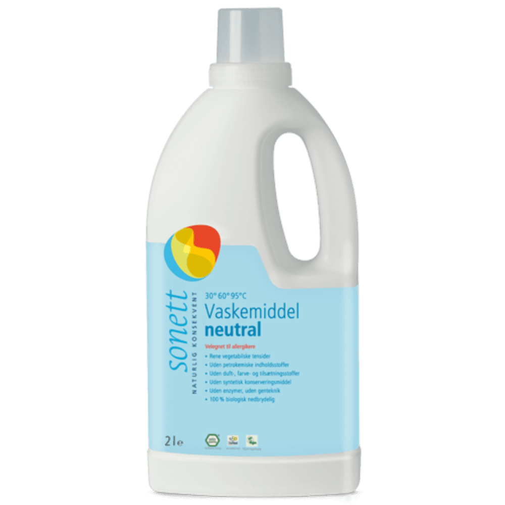 Vaskemiddel Neutral, for allergikere, 2 L