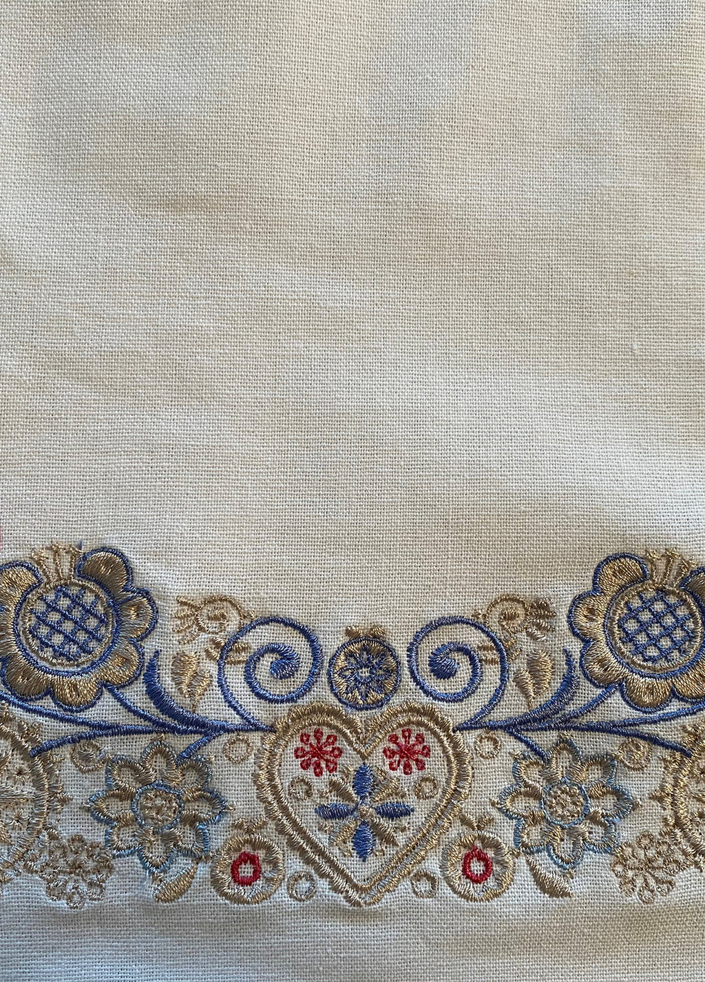 Bunadspose m/ broderi - Sølvglimt