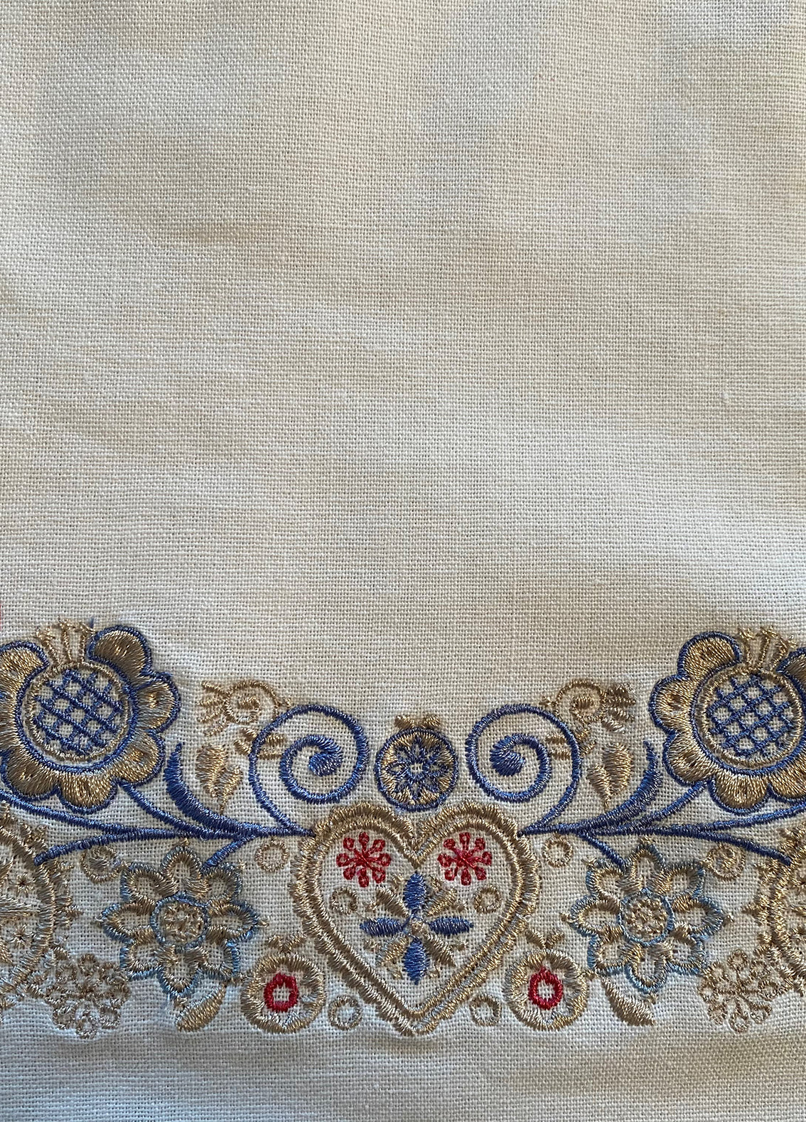 Bunadspose m/ broderi - Sølvglimt