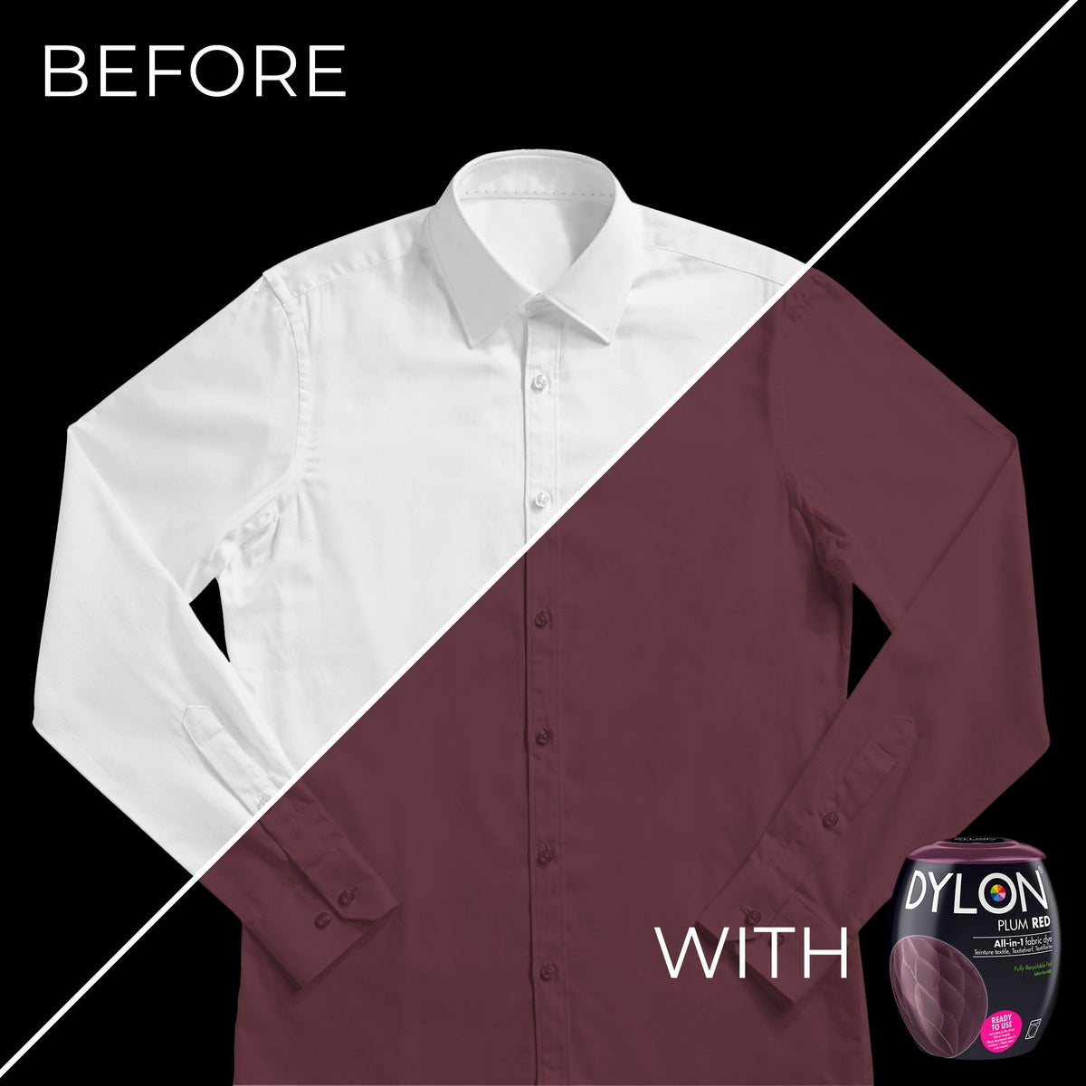 Dylon Tekstilfarge – Plum Red