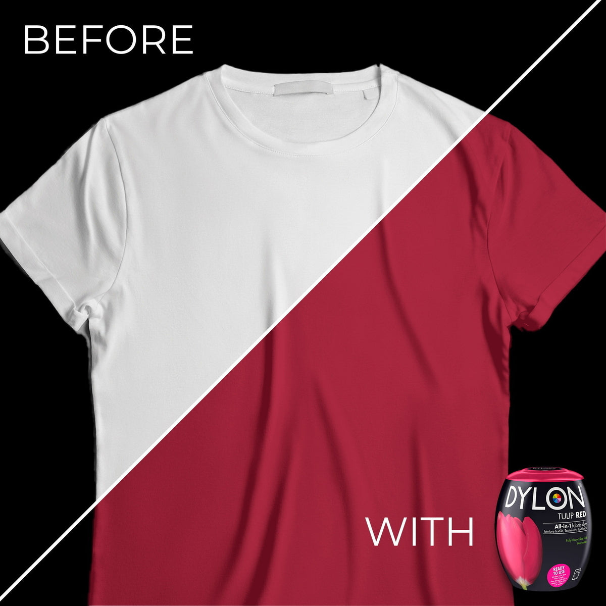 Dylon Tekstilfarge - Tulip Red